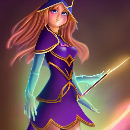 Image similar to beautiful dark magician girl, full body, mystical, ultra detailed, 4k