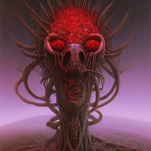 Image similar to iconic hybrid infected mushroom alien, album hyper detailed art style by Zdiszlaw Beksinski and Toshihiro Egawa and H.R. Giger and Artstation trending 8k