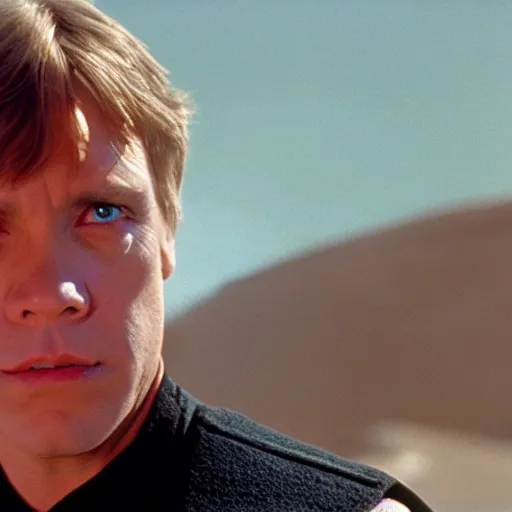 prompthunt: young mark hamill as luke skywalker, cinematic, 8k