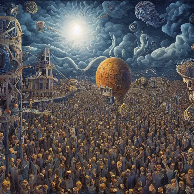 Image similar to the carnival of nightmares, polycount, surrealism, surrealist, cosmic horror, rob gonsalves, high detail