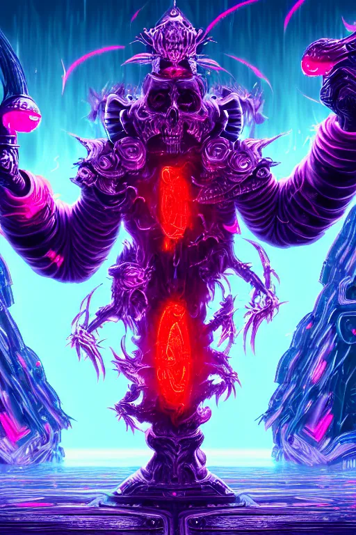 Prompt: a beautiful hyperdetailed painting of a cinematic boss fight against evil grandma, retrowave evil fantasy infrared, wallpaper, highly detailed, trending on artstation.