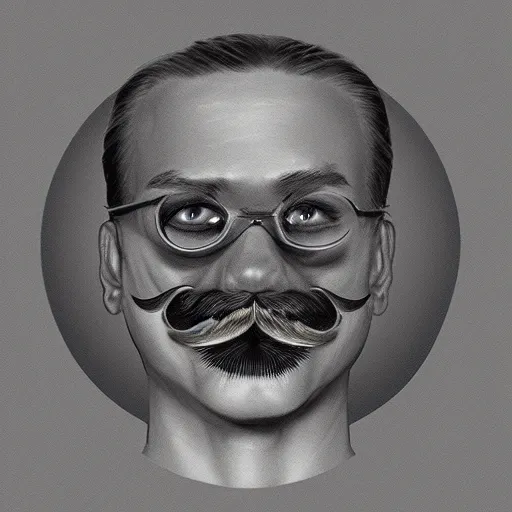 Image similar to the most vile mustache, trending on art station