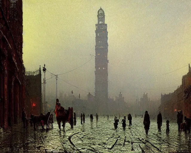 Image similar to Cairo winter by John Atkinson Grimshaw