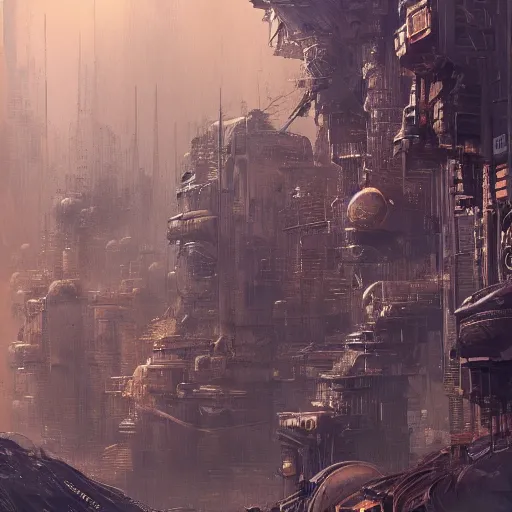 Prompt: highly detailed concept art of walking/moving archigram big city on Mars desert trending on Artstation by Daniel Dociu and Greg Rutkowski, high quality, nomadic urbanism, moving city from John Carter, sci-fi, futuristic