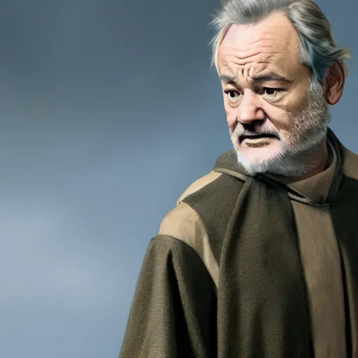 Prompt: bill murray as obi wan kenobi