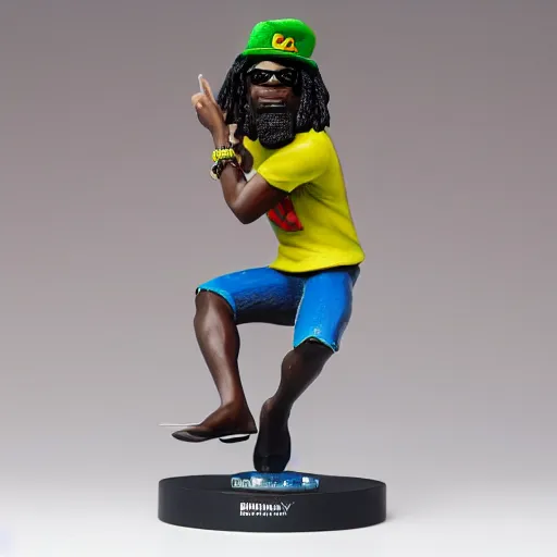 Prompt: burna boy figurine, detailed product photo,