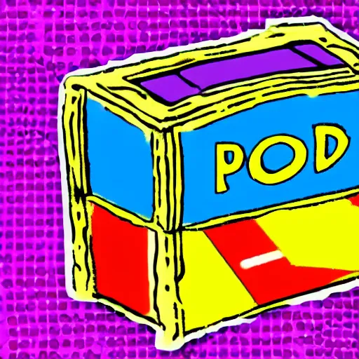 Image similar to Pandora's box opening, ancient Greek, pop art, YouTube thumbnail