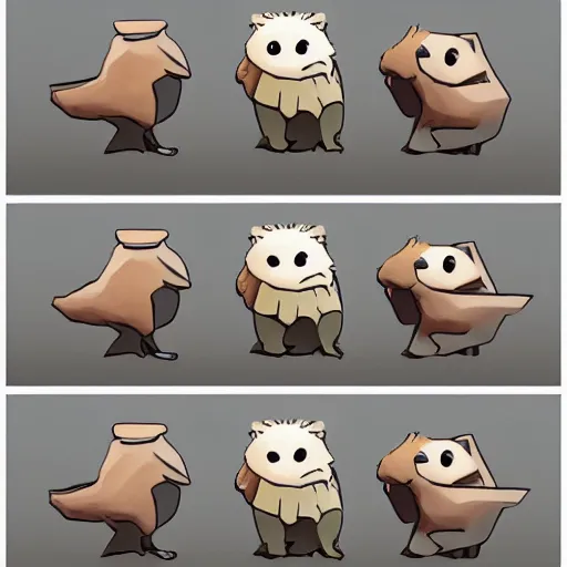 Image similar to cute hedgehog in the style of goro fujita