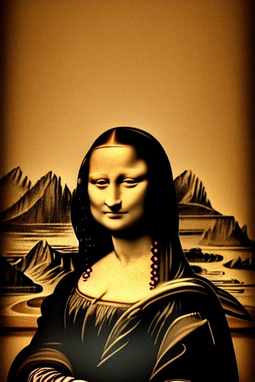 Image similar to beautiful portrait of a woman, negative no not mona lisa pose, beautiful woman, symmetry, perspective, portrait, by banksy 8 k