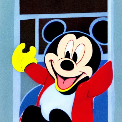 Image similar to bernie sanders choking mickey mouse