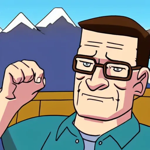 Image similar to real life photograph of Hank Hill