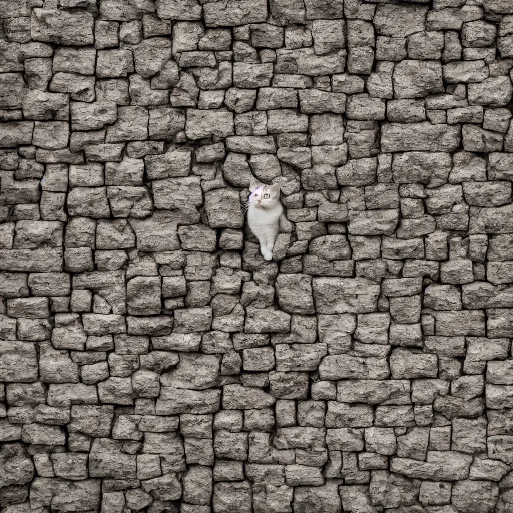 Image similar to a close up of a wall made of cat, a photo by fred a. precht, shutterstock contest winner, dye - transfer, ultrafine detail, uhd image