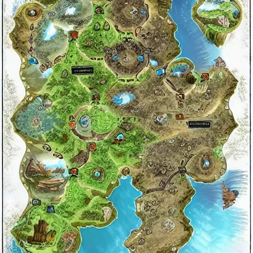 Image similar to beautiful and extremely detailed fantasy board game map