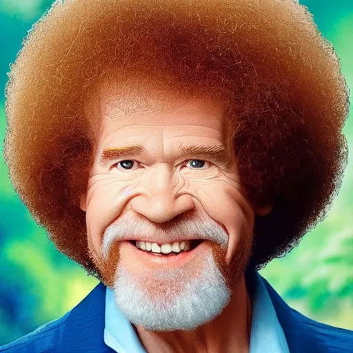 Prompt: bob ross with bangs