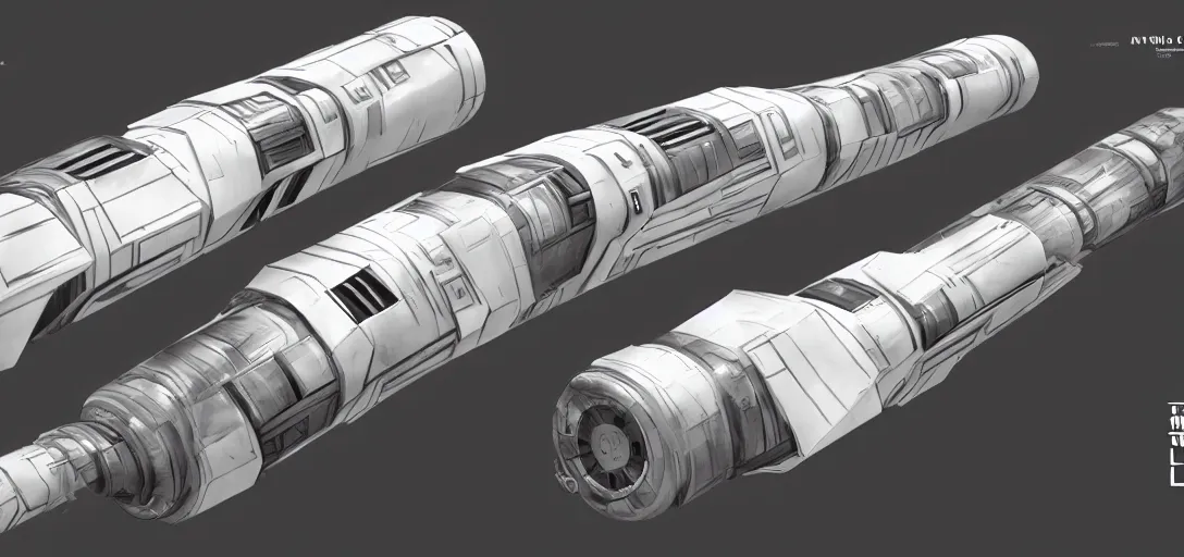 Prompt: star wars lightsaber hilt concept art, 8 k photorealistic, hd, high details, trending on artstation