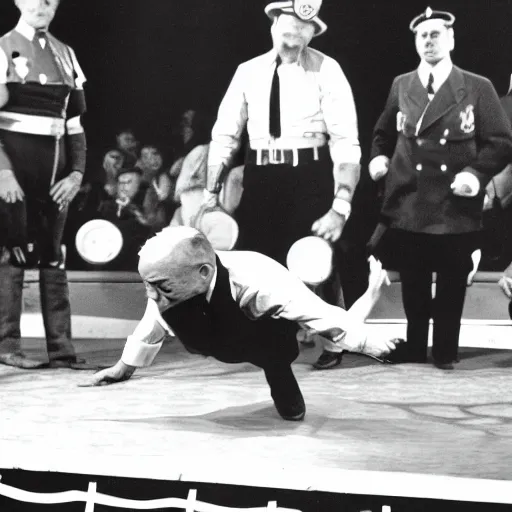 adolf hitler breakdancing on the price is right, 4k | Stable Diffusion ...