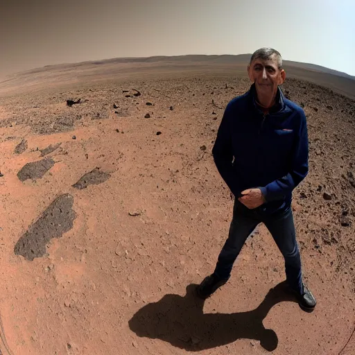 Image similar to Andrej Babiš on mars #selfie