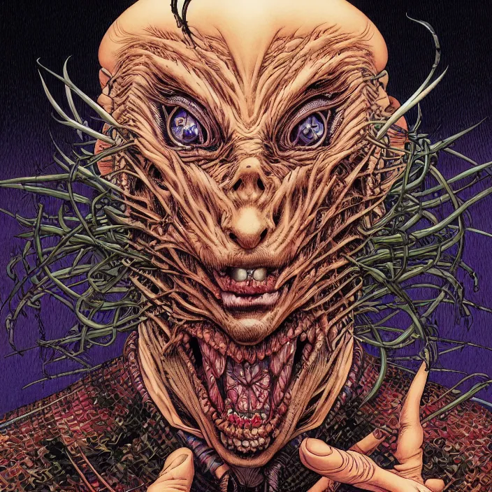 Image similar to portrait of crazy splinter, symmetrical, by yoichi hatakenaka, masamune shirow, josan gonzales and dan mumford, ayami kojima, takato yamamoto, barclay shaw, karol bak, yukito kishiro