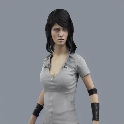 Image similar to A 3d model of female protagonist by Leticia Gillett