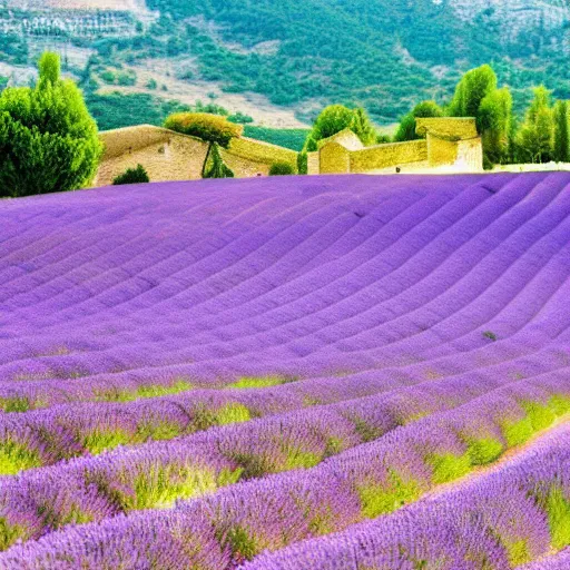 Image similar to photography of beautiful landscape of lavender fields, provence, france