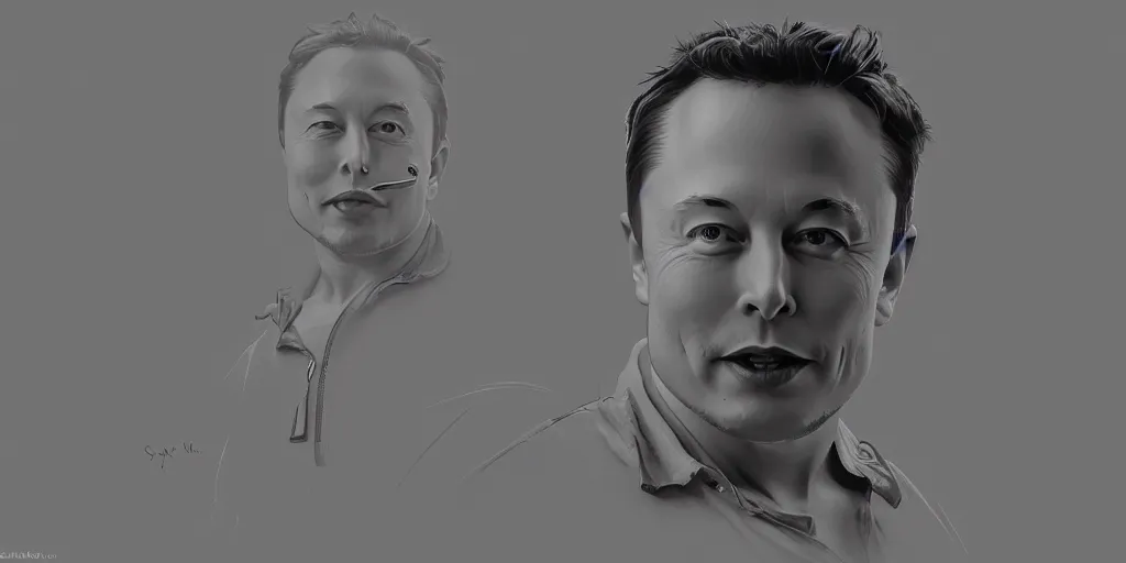 Prompt: elon musk in the style of waya steurbaut, high resolution film render 100k, photo realistic