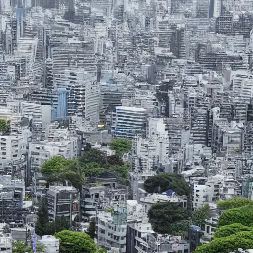 Prompt: It's dying in Japan, 4k city