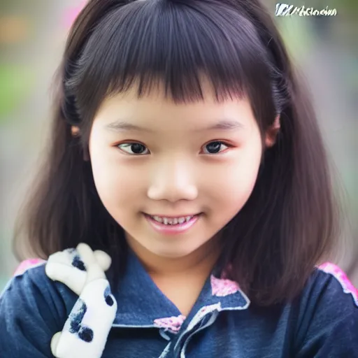 Image similar to a cute portrait by Kittichai Rueangchaichan