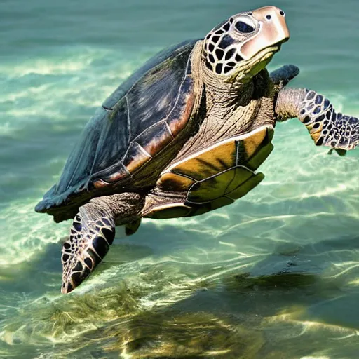 Image similar to highly detailed photo of a turtle dancing tango