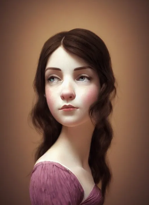 Image similar to hyper detailed 3 d render, 2 8 mm photo, cute portrait, brunette,! italian beauty!, looking at camera, symmetrical face, long brunette hair, nose ring,!! smiling cow!! by ryden, kawase hasui, dorothea tanning, edward hopper and james gilleard, aivazovsky, beksinski, artstation