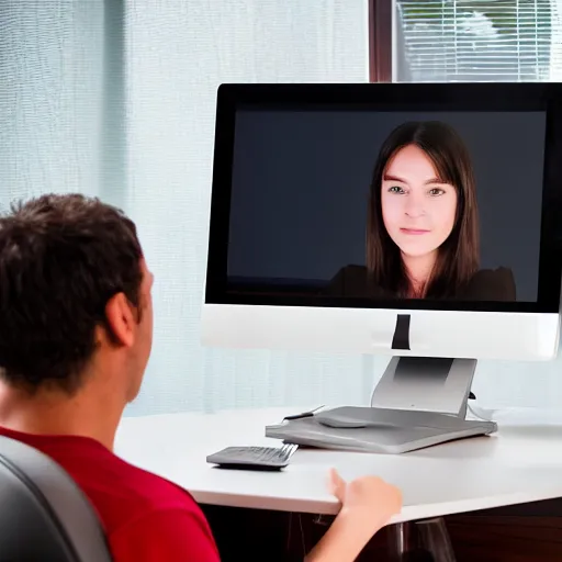 Image similar to person with a computer monitor for a face