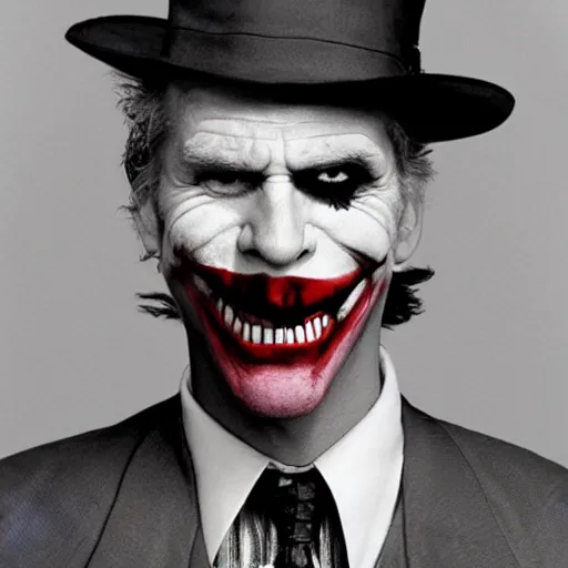 Image similar to joker by bruce weber