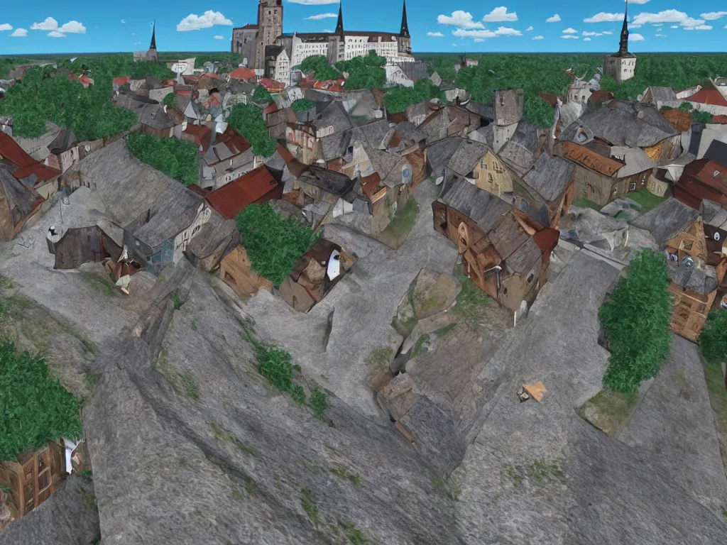 Image similar to Estonia as a PS1 first person video game