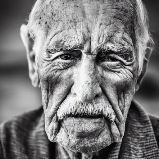 Prompt: portrait of an !old! man, 4k photo