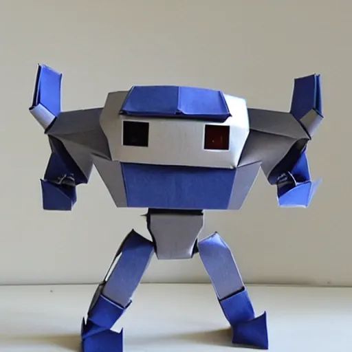 Prompt: robot origami