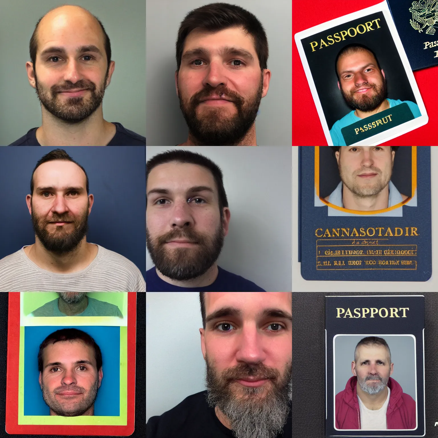 Prompt: a passport photo of a canadian man in his 3 0 s