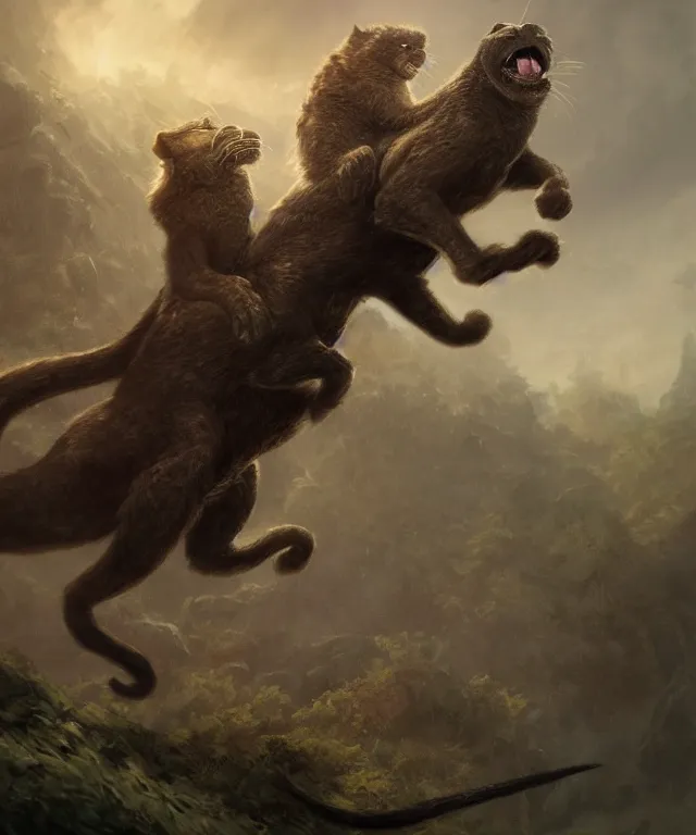 Prompt: will ferrel, cinematic, riding a panther, elegant, highly detailed, digital painting, artstation, smooth, hard focus, illustration, art by jessica rossier and and brian froud