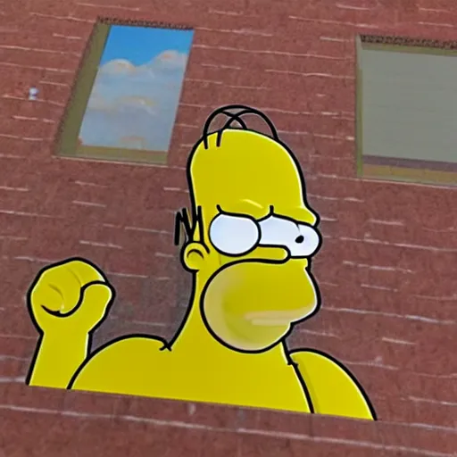 Image similar to 3 d homer simpson