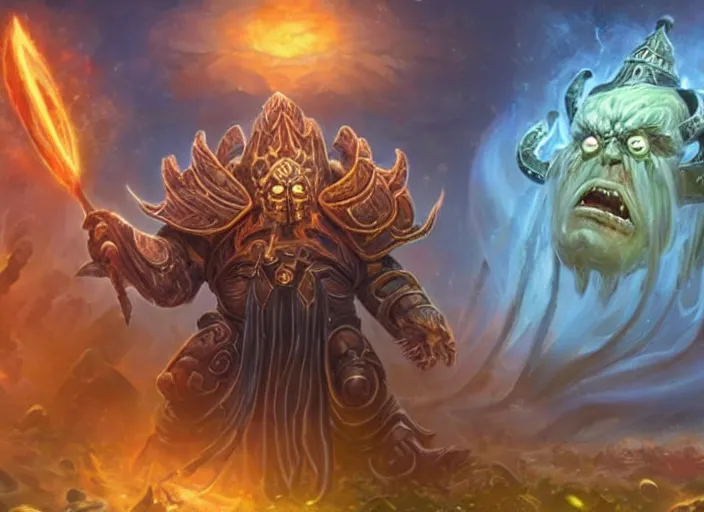 Image similar to donald trump as old god n'zoth in world of warcraft