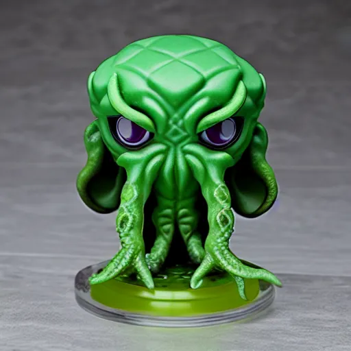 Prompt: a cthulhu nendoroid, product shot
