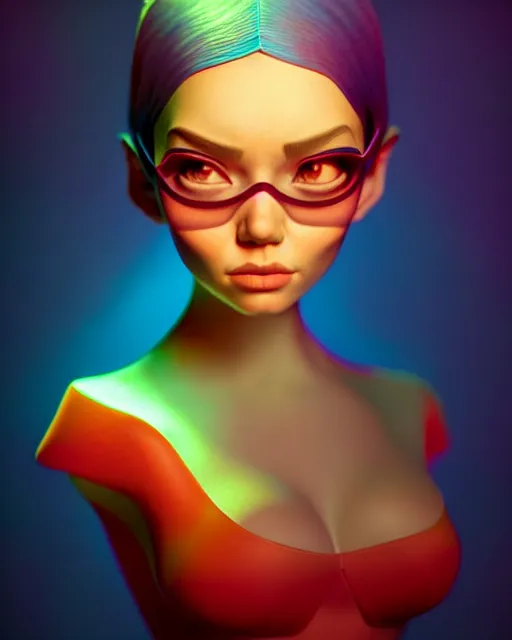 Image similar to richly detailed color illustration of a 3d-animation-made-in-cinema4d illustrated by Artgerm and Mina Petrovic and Timothy Kong and Marina Federovna. 3D shadowing