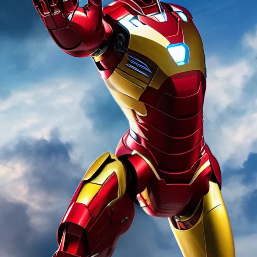 Prompt: ironman\'s armor is made out of cheddar cheese, ironman hates cheddar cheese so he flies around the cheese, ultra hd, 4k, photorealistic