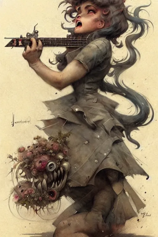 Prompt: ( ( ( ( ( 1 9 5 0 s heavy metal cover. muted colors. ) ) ) ) ) by jean - baptiste monge!!!!!!!!!!!!!!!!!!!!!!!!!!!!!!