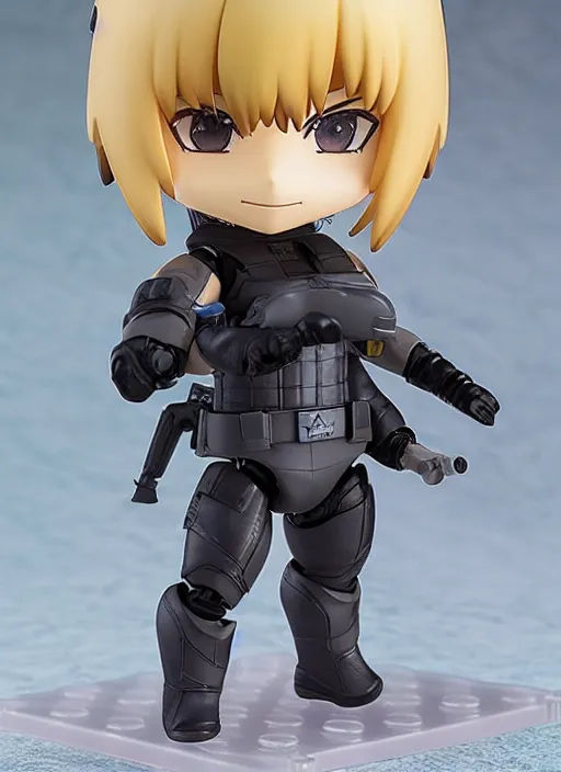 Prompt: a nendoroid of a raiden, metal gear solid, detailed product photo