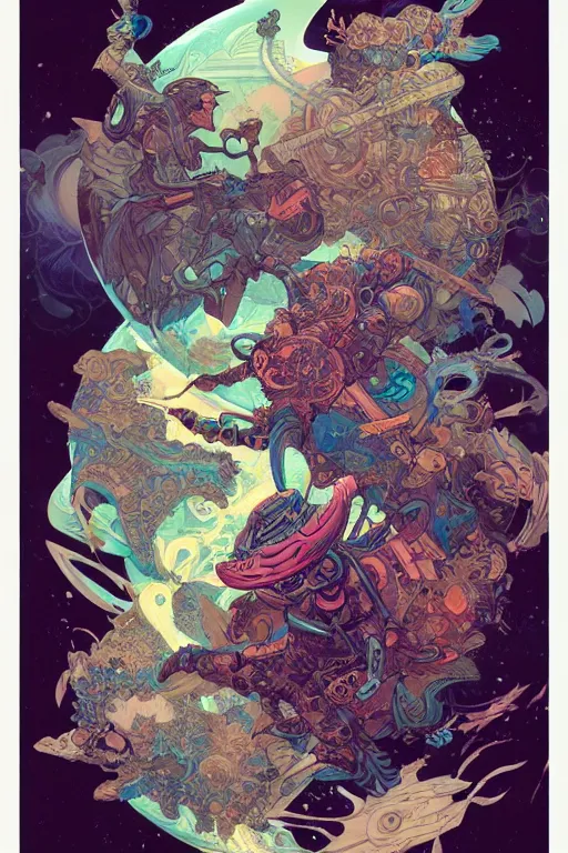 Prompt: tattoo design by kilian eng and victo ngai and james jean and peter mohrbacher and craig mullins