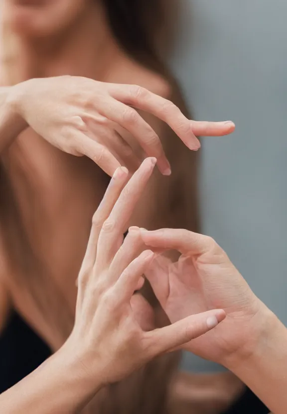 Prompt: ultra detailed photorealistic woman's hand with palm up, back of hand on the table, palm pattern visible, instagram photo, studio photo, 9 0 mm, f / 1. 4