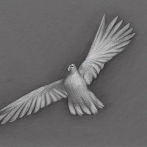 Prompt: a high quality pencil drawing of a bird by natalia rojas, wingspan, high quality, artstation, 4 k