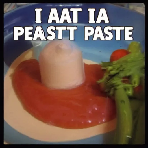 Prompt: i eat paste