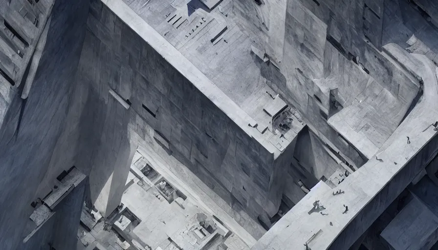 Image similar to big height brutalist imperial military base, drawing architecture, ultra very long shot, top angle, imperial architecture in rogue one, pritzker architecture prize, brutalism architecture, jan urschel, greig fraser