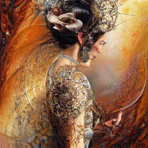 Image similar to The elegant shopper, intricate, detailed digital art by Karol Bak