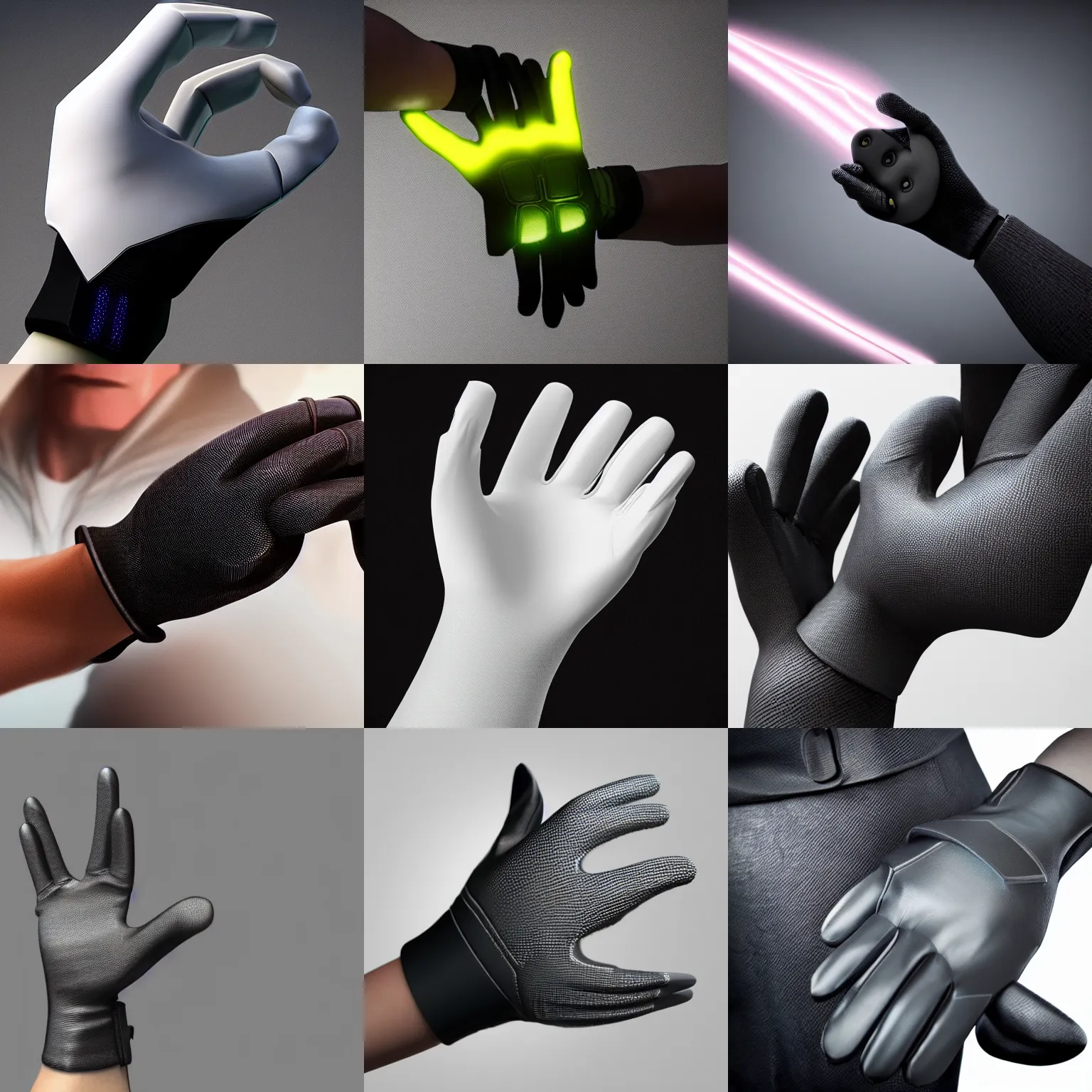 Prompt: the new infinity glove, hyper realistic, light effect, octane render,